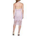 Bardot Revolve Gemma Lace Halter Sheath Dress in Orchid Size 4 XS Photo 14