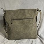 Stone Mountain USA Grey Perforated Vegan Leather Crossbody/Shoulder Bag Photo 1