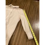 Mersea cotton Button Up essential Shirt Dress Long Sleeve striped Belted S Tan Photo 7