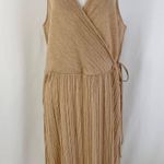 VERO MODA New Micro Pleat Faux Wrap Short Dress Gigi Irish Cream Size XL Photo 1