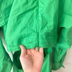 Jason Wu  Green Cutout Waist Twist Long Sleeve Mini Tiered Dress XS Photo 8