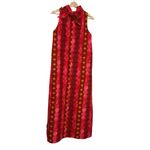 Frances Valentine Carlyle Mockneck Sleeveless Maxi Dress Vintage Style Pink Size M Photo 6