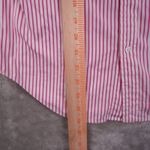 Ralph Lauren Slim Fit Button Up Shirt Women's 8 Pink White Stripe Long Sleeve Photo 5