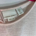 Cynthia Rowley  S Tank Top 100% Linen Pink Scoop Neck Photo 6