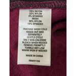 New Directions Women Burgundy Textured Pattern Straight Leg Pants Size 12 Photo 3