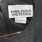 Vintage black dress with belt Melissa Petites • modest dress • black wedding Photo 2