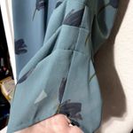 CAbi  #984 Tulip Green Chiffon Blouse Sleeveless Bow back sz M pretty Spring top Photo 4