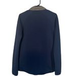 NFL Blue & Gray Boston Patriots Football Full Zip High Neck Jacket Women Sz S Photo 7