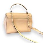 Michael Kors | Mott Beige Leather Top Handle Satchel Crossbody Gold Hardware Photo 3