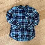 Eddie Bauer  - Plaid Flannel Button Down Shirt in Blue Photo 0
