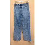 Indigo Rein Women's Blue Acid Wash Distressed Wide Leg Jeans Size 7 W27 L31 Photo 4