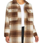 Banana Republic  Brown Plaid Long Sleeve Button Down Shirt‎ Jacket XL Shacket Photo 0