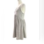 SheIn silver grey tee-shirt fabric baby doll tank top, size S Photo 1