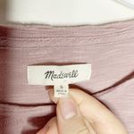 Madewell anthem forward seam long sleeve t-shirt in ash stone pink size S Photo 6