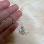 Kendra Scott Initial “H” Necklace – Gold with Iridescent Pendant Photo 2