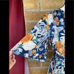 Highline Collective Asian Floral Kimono dress m Blue Size M Photo 2