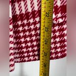 Talbots  red houndstooth Wool blend Plaid Pea Coat double breasted quiet luxury 8 Photo 5