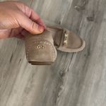 Cole Haan  Suede Driving moccasins Beige with Gold Accent Photo 2