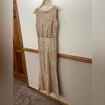 Sorella Vita EUC  Gold Sequin Blouson Bridesmaid Gala Maxi Dress size 12 Photo 3