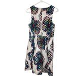 Kaari Blue Floral Geo 100% Linen dress, Size 4 Photo 1