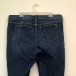 Torrid  Plus Size Dark Wash Ripped Distressed Raw Hem Cropped Crop Skinny Jeans Photo 9