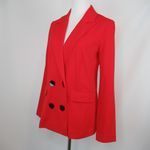 Sanctuary The Boss Lady Bette Blazer Red Double Breasted Jacket Small Oversized Photo 4