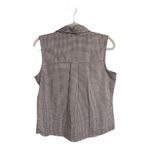 Keren Hart Brown Gingham Sleeveless Button Down Collared Top Cottagecore Women S Photo 4