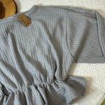Hailey & Co. Hailey & Company grey ribbed sparkle long sleeve sweater cinched waist Large Photo 5
