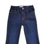 Frame Le Crop Mini Boot Jeans Womens 25 Blue Denim Fray Raw Hem Stretch Photo 10