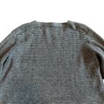 COS  Navy White Pullover Sweater 100% Cotton Crew Neck Stretch Size Small Women's Photo 7