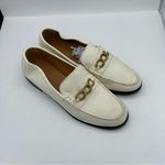 Sézane Sezane Vicky Loafers Elegant Cream/White Leather in smooth Ecru chain detail 42 Photo 1