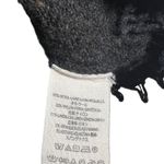 Free People  Oversized Distressed V Neck Sweater Black Knit Size M Photo 3