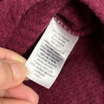 a.n.a . Waffle Knit Long Sleeve Button Front Tie Bottom Shirt Large oversized Photo 6