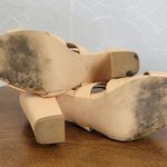 Shoes of Prey Womens Shoes Size 7.5 Nude Peach Strappy Open Toe Heel Sandals Tan Photo 7