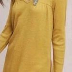 Anthropologie New! T. La Waffle Knot Tunic in Mustard Gold Yellow Photo 1