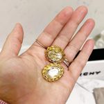 Givenchy Authentic RARE Vintage 18kt G.P Crystal Statement Earrings Photo 2