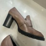 Paul Green  Nina Loafer Pump Size 10 Antelope Star Leather Platform Shoe Photo 6