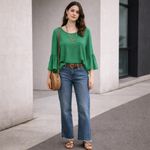 Banana Republic  Women's Curvy Slouch High Waisted Denim Jeans Dark Wash Size 10 Photo 10