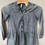 Anthropologie Pilcro Denim Dress Lorelei Tunic Long Sleeve Pockets Boho Size 6 Photo 1