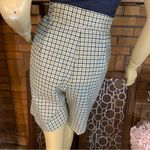 VINTAGE CIRCA 1990'S CHRISTY GIRL TAUPE & BLUE PLAID SHORTS' SUIT (12) Photo 8