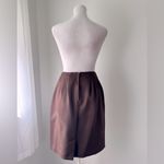 Vintage ‘90s Synari Chocolate Brown Knee Length Skirt Size XS Photo 6