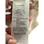 Madewell Ruffled Neck Ribbed Knit Beige Sweater Sz Large Cotton & Merino Wool Photo 4