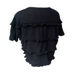 Current/Elliott Current/Elliot Claudia Boxy Oversized Tee in Black, Sz 0 (X/S) Photo 7