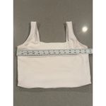 YPB Your Personal Best White Square Neck Sleeveless Crop Top Photo 2
