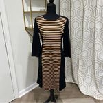 Spence Business Casual Striped Dress Size 8 Black Photo 2