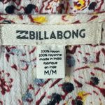 Billabong Boho 3/4 Sleeve Top or Dress With Tassels Cream Size Medium Photo 3