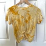 Heart and Hips yellow short sleeve tie front top Photo 8