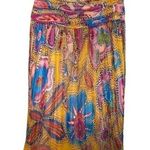 Lafayette 148 NEW YORK PINK BRIGHT MULTI COLORED MIDI LONG SKIRT 4 Photo 0