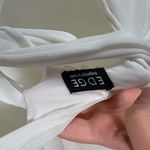 Edge  BKS White Call On Me Mesh Layered High Low Ruffle Bodycon Dress Small S Photo 5