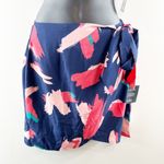 Lulus  Artistic Impulse Abstract Print 2-Piece Crop Top & Mini Skirt Navy Blue M Photo 6